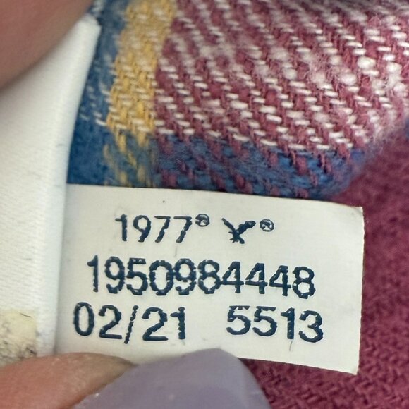 Men's AMERICAN EAGLE Checkered Plaid Flannel‎ Shirt | Size Large - Picture 8 of 8